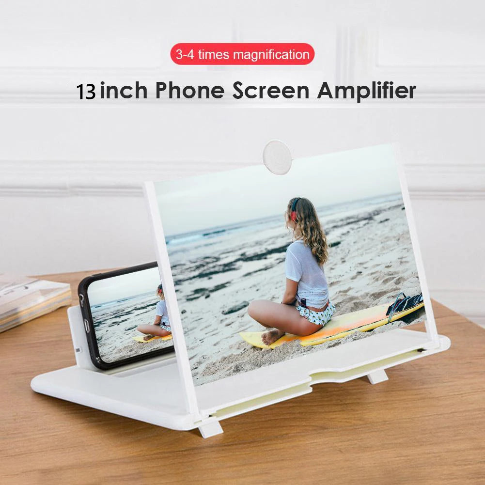 Amplificateur d'Écran 3D 14 Pouces - Loupe Vidéo HD pour Smartphone